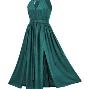 Holy Clothing Athena Maxi Dress In Sea Goddess